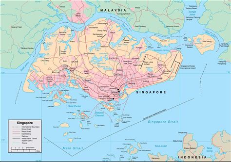 Singapour, map , voyage à Singapour